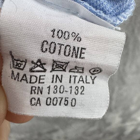 Bobby Jones Shirt Mens L Blue Cotton Polo 1/4 Button Preppy Short Sleeve Sport - Picture 10 of 10